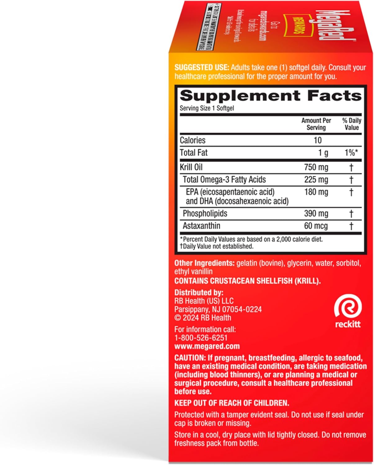 Antarctic Krill Oil Softgels 750mg with Omega 3 EPA & DHA, Astaxanthin Antioxidant, Heart Health Supplement - No Fish Aftertaste - 80ct