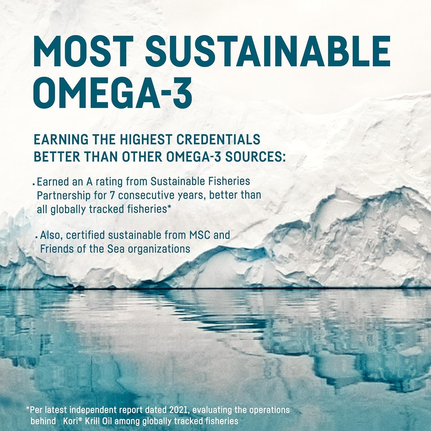 Antarctic Krill Oil Supplement 1200mg Softgels, High Absorption Omega 3 EPA & DHA, 90 Softgels Total