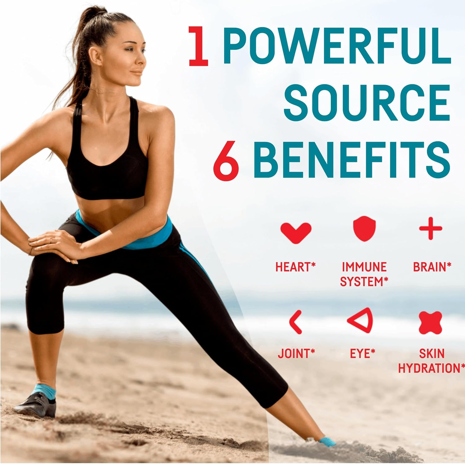 Antarctic Krill Oil Supplement 1200mg Softgels, High Absorption Omega 3 EPA & DHA, 90 Softgels Total