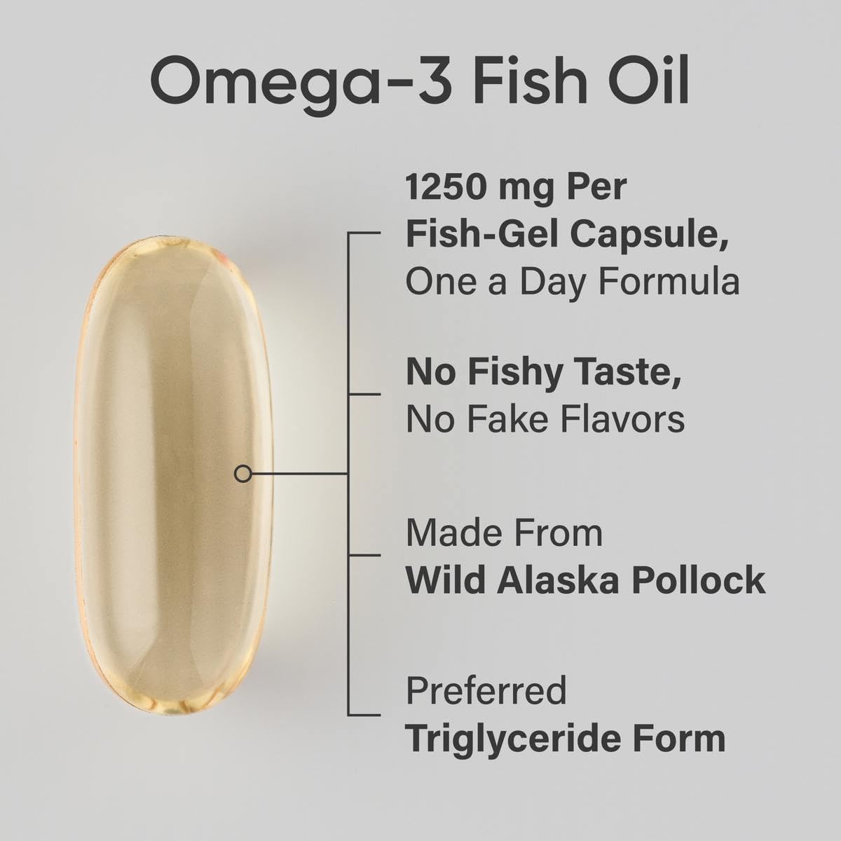 Antarctic Krill Oil, Wild Alaska Pollock Oil & Cod Liver Oil Combo with Phospholipids, Choline, Astaxanthin, EPA, DHA, Vitamin A & D3