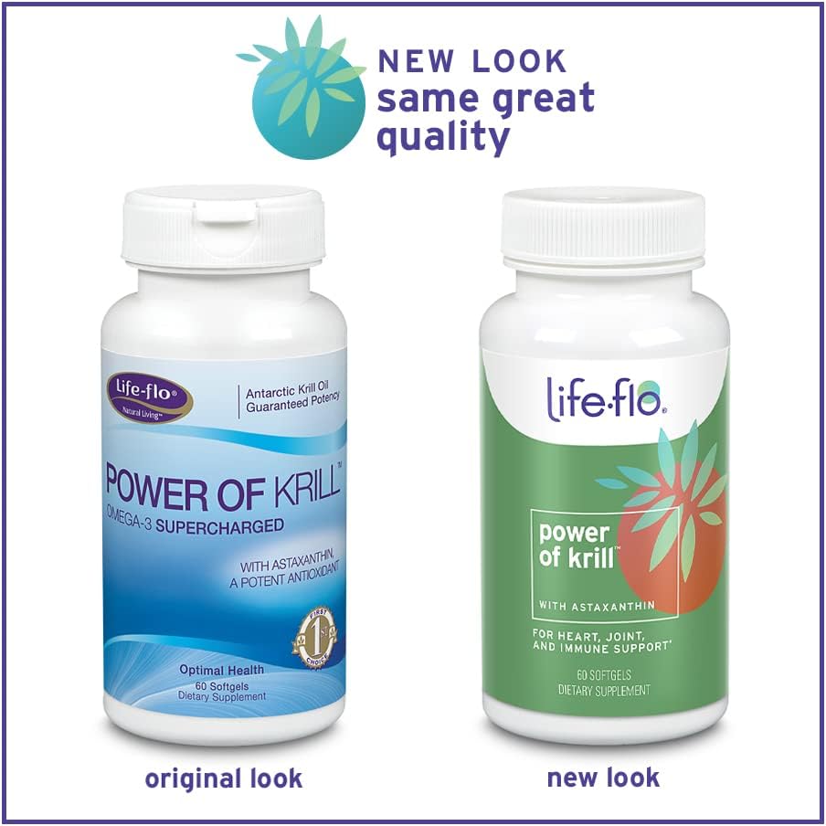 Antarctic Krill Oil with Omega-3s and Astaxanthin for Immune, Heart, and Joint Health - 60ct, 30 Servings