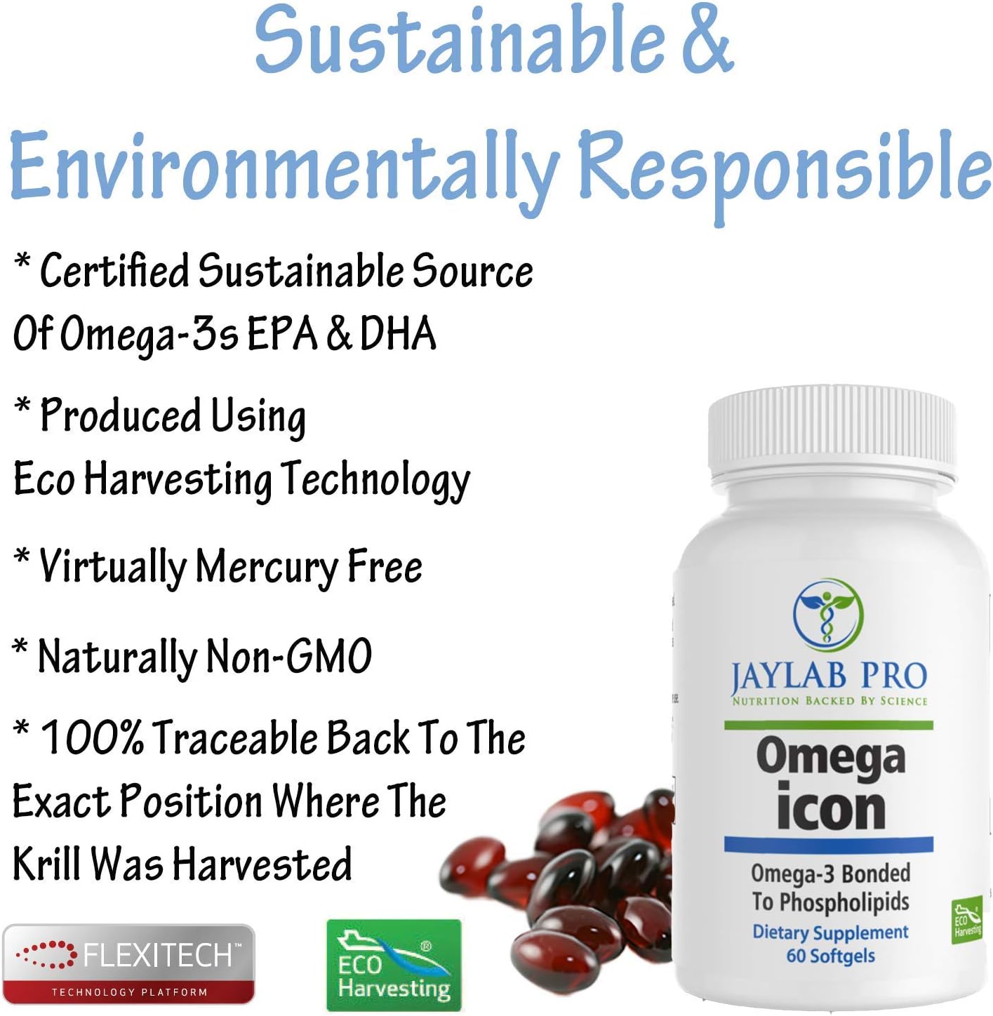 Antarctic Superba Boost Krill Oil Supplement - Phospholipid Omega-3 with Astaxanthin for Heart Health - 1000mg, 100% Traceable