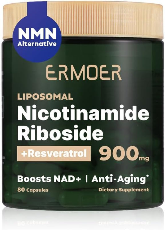 Anti-Aging Energy Focus Supplement with NMN Alternative, Nicotinamide Riboside Resveratrol, and Quercetin