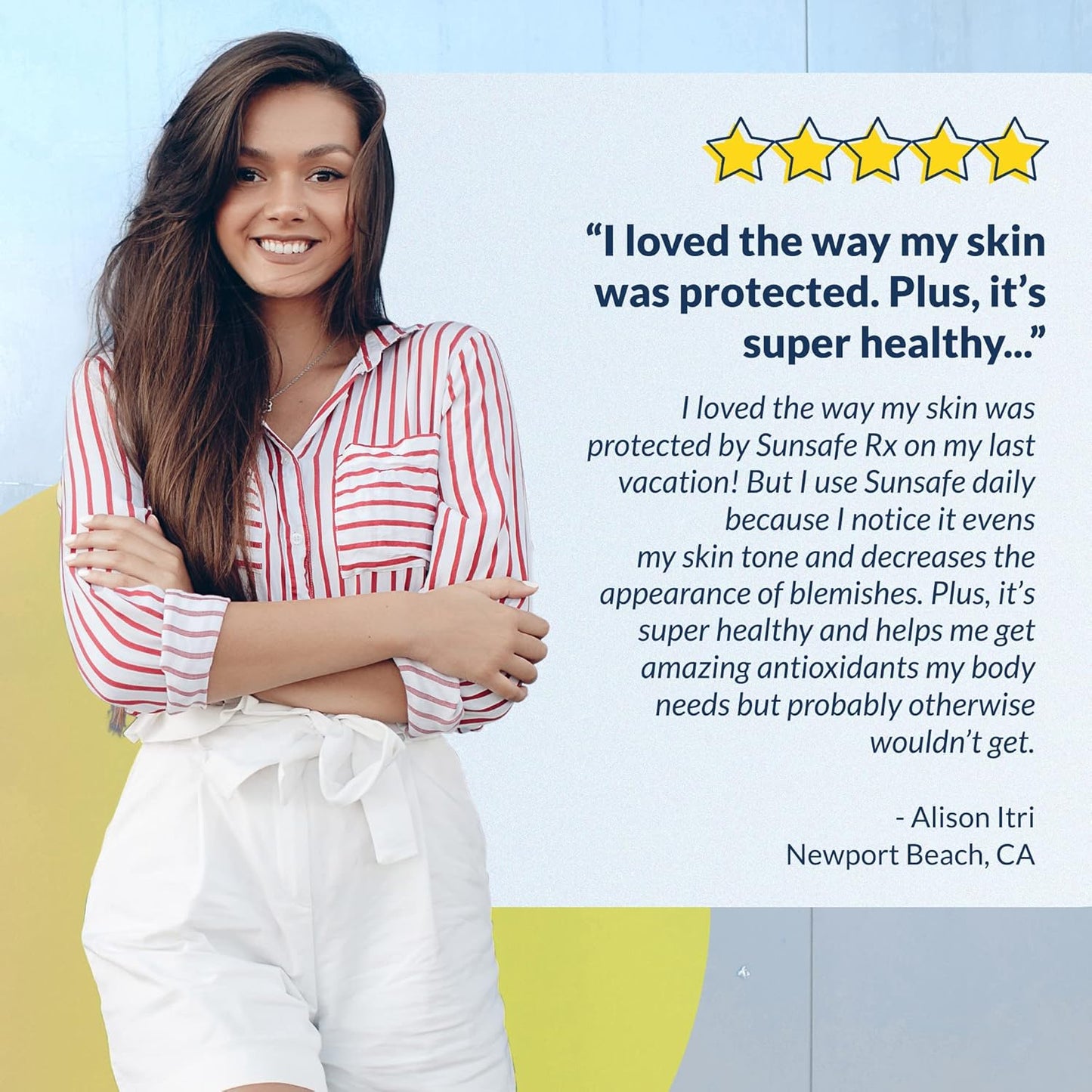 Anti Aging Skin Protection Pills with Antioxidants for Youthful Appearance & Eye Health - Sunsafe Rx Supplement with Vitamins & Minerals