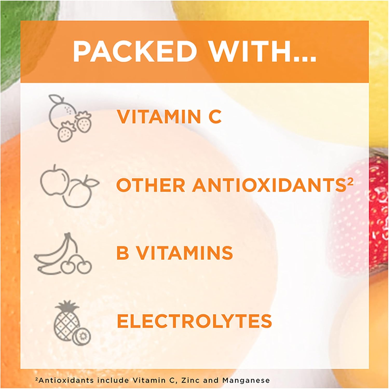 Antioxidant-Rich Emergen-C 1000mg Vitamin C Powder, B Vitamins, Electrolytes, Immune Support Supplement - Strawberry Kiwi Flavor, 30 Packets