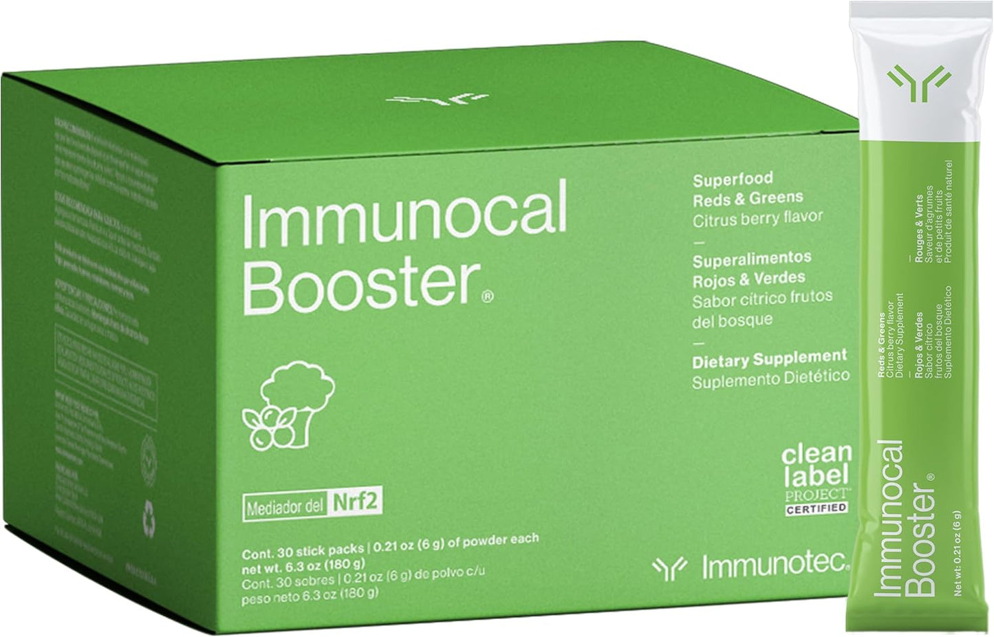 Antioxidant-Rich Immunocal Booster with 50+ Fruits & Veggies for Immune Support & Inflammation Relief - 30 Servings, Gluten & Sugar Free