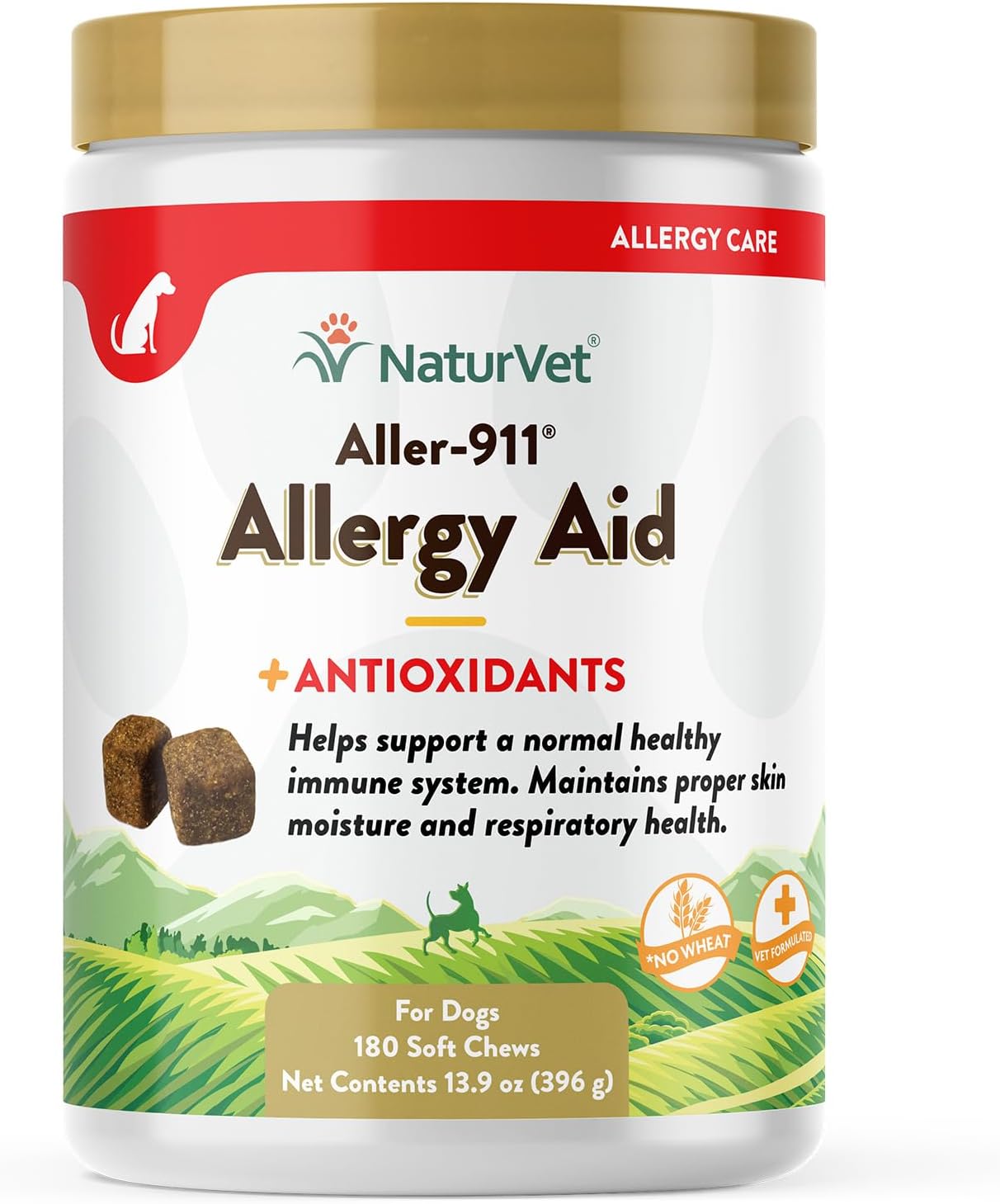 Antioxidant-Rich Pet Supplement for Dogs and Cats - Immune and Respiratory Support - 180 Soft Chews