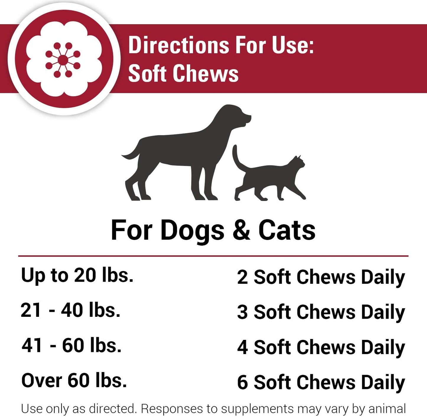 Antioxidant-Rich Skin & Coat Support Soft Chews for Cats & Dogs - Allergy Relief Supplement for Pet Respiratory Health - 90 Ct.