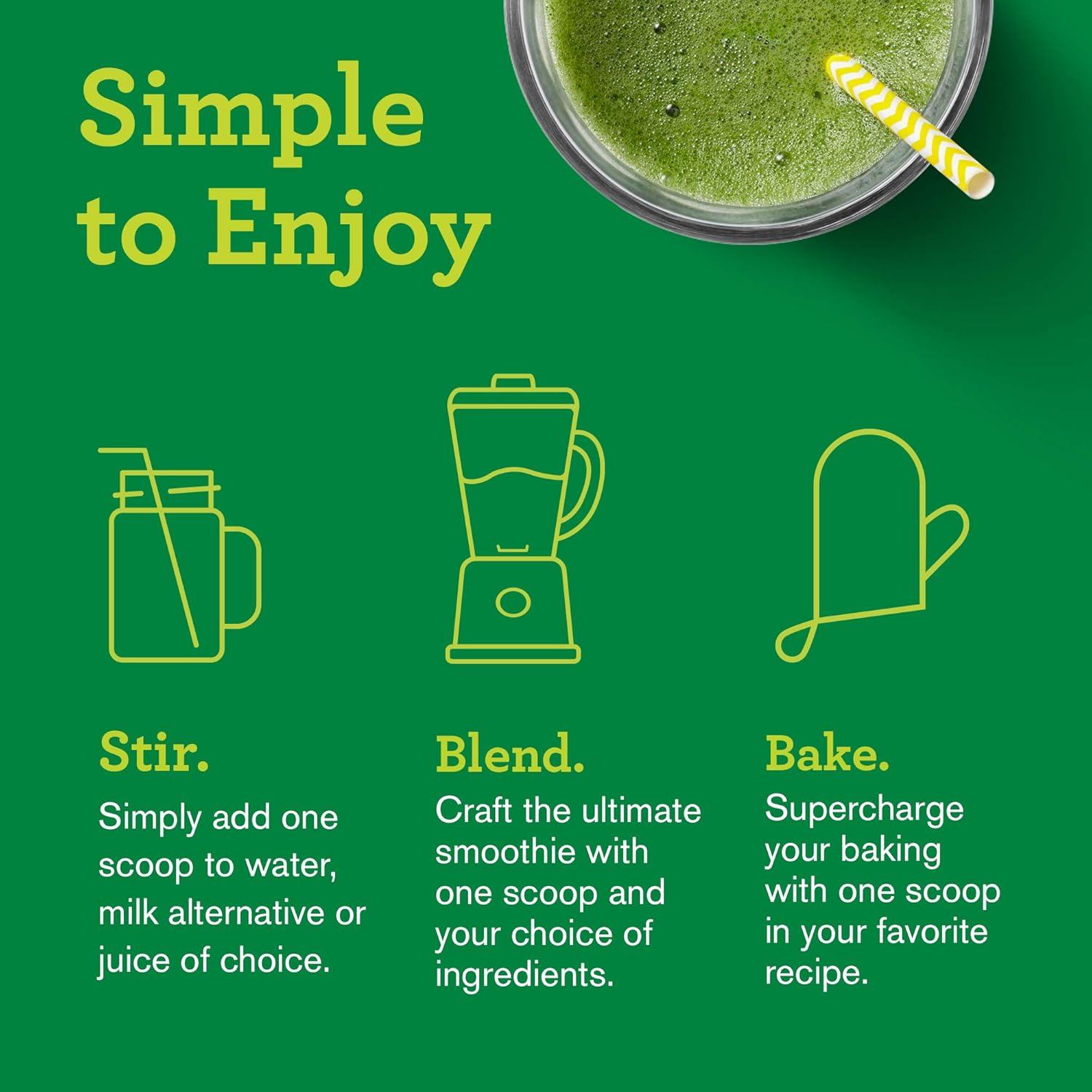 Antioxidant-Rich Super Greens Powder with Spirulina, Elderberry, Probiotics - Sweet Berry Flavor, 15 Servings