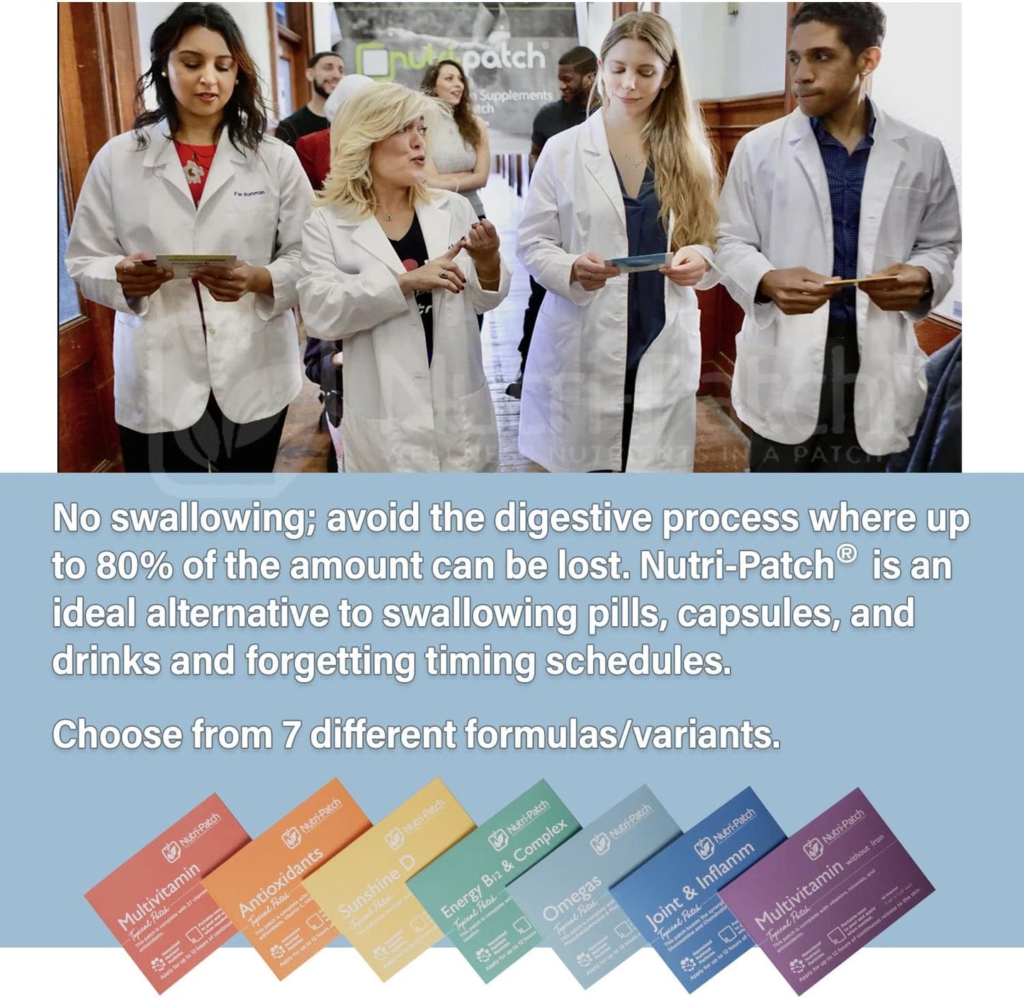 Antioxidants Patch with VIT.C, CoEnzymeQ10, NADH, NAC, Quercetin - 30 Pack for Boosted Wellness