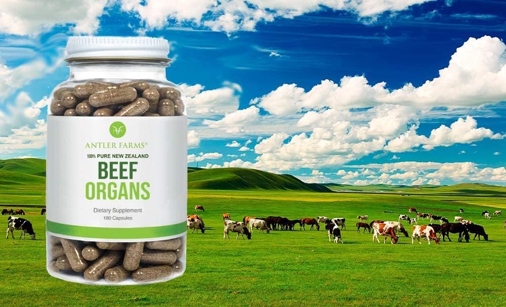 Antler Farms - Premium New Zealand Beef Organs & Liver Bundle - Cold Processed, 100% Pure & Clean, rBGH Free