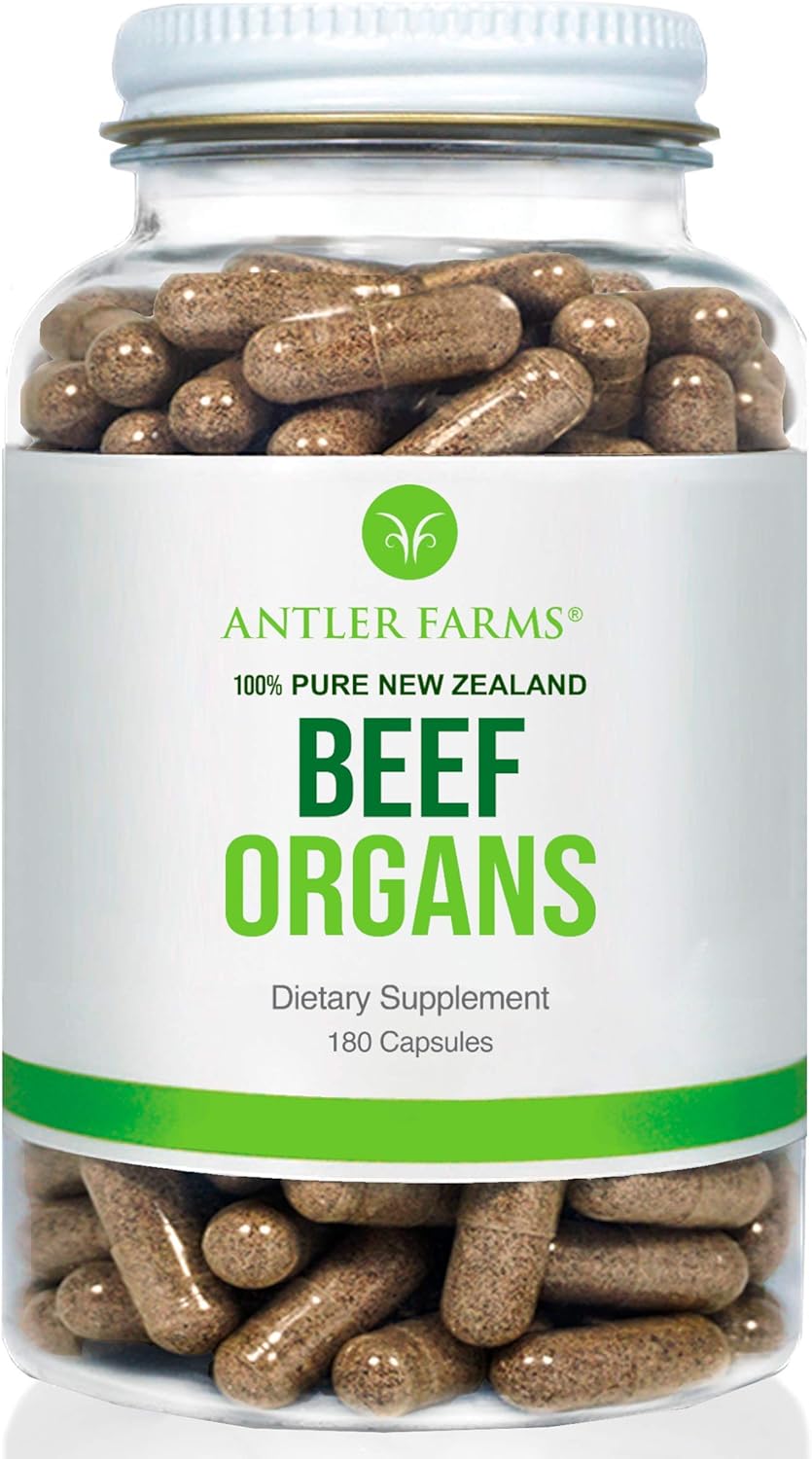 Antler Farms - Premium New Zealand Beef Organs & Liver Bundle - Cold Processed, 100% Pure & Clean, rBGH Free
