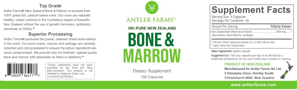 Antler Farms New Zealand Beef Liver and Bone Marrow Bundle - Cold Processed Supplement