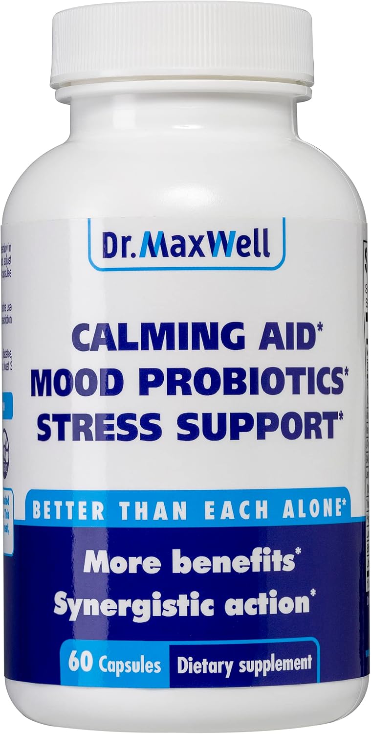 Anxiety Relief Supplement with Kava Kava, Ashwagandha, L-Theanine, & More - 60 Capsules for Stress & Mood Support by Dr. Maxwell
