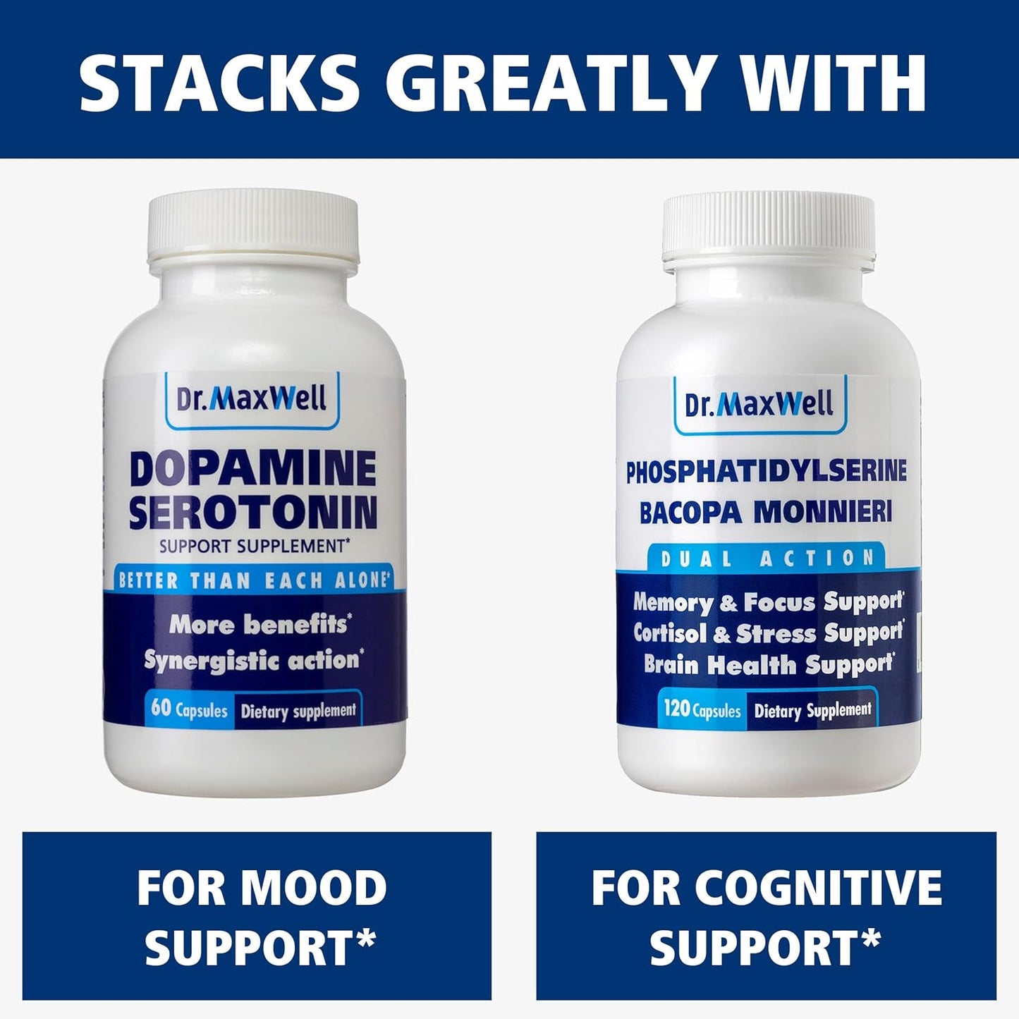 Anxiety Relief Supplement with Kava Kava, Ashwagandha, L-Theanine, & More - 60 Capsules for Stress & Mood Support by Dr. Maxwell