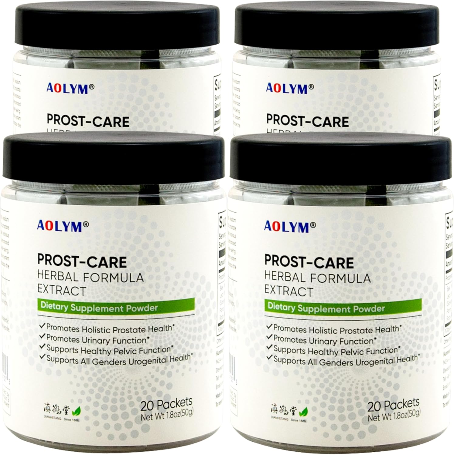 AOLYM Prost-Care Herbal Formula 4000mg for Healthy Urinary Flow & Prostate Health - 80 Packets