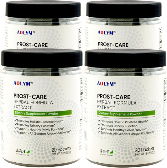 AOLYM Prost-Care Herbal Formula 4000mg for Healthy Urinary Flow & Prostate Health - 80 Packets