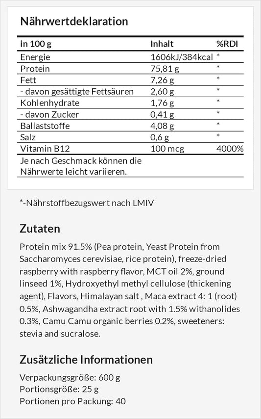 Apollo's Hegemony Plant-Based Protein Powder 600g: Vegan Blend of Pea, Rice, and Yeast - High in Amino Acids - 24 Servings - Vitamin B12 Enriched - Hazelnut Flavor - Sugar-Free