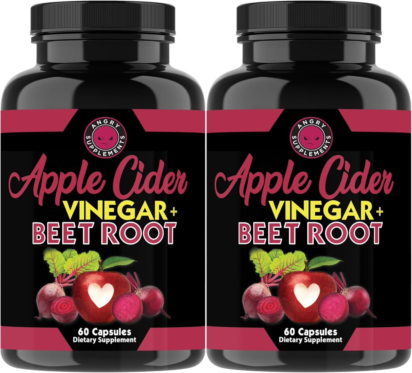 Apple Cider Vinegar, Beet Root, Turmeric, Ginger - Ultimate Health Bundle 4 Bottles