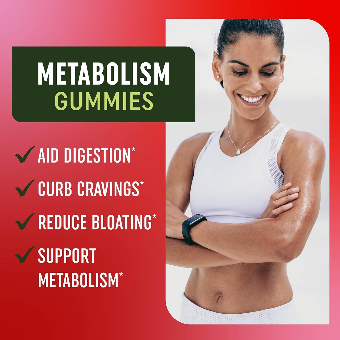 Apple Cider Vinegar Gummies for Metabolism, Energy, Digestion, and Lean Body Mass Support - 60 Ct. for Men & Women