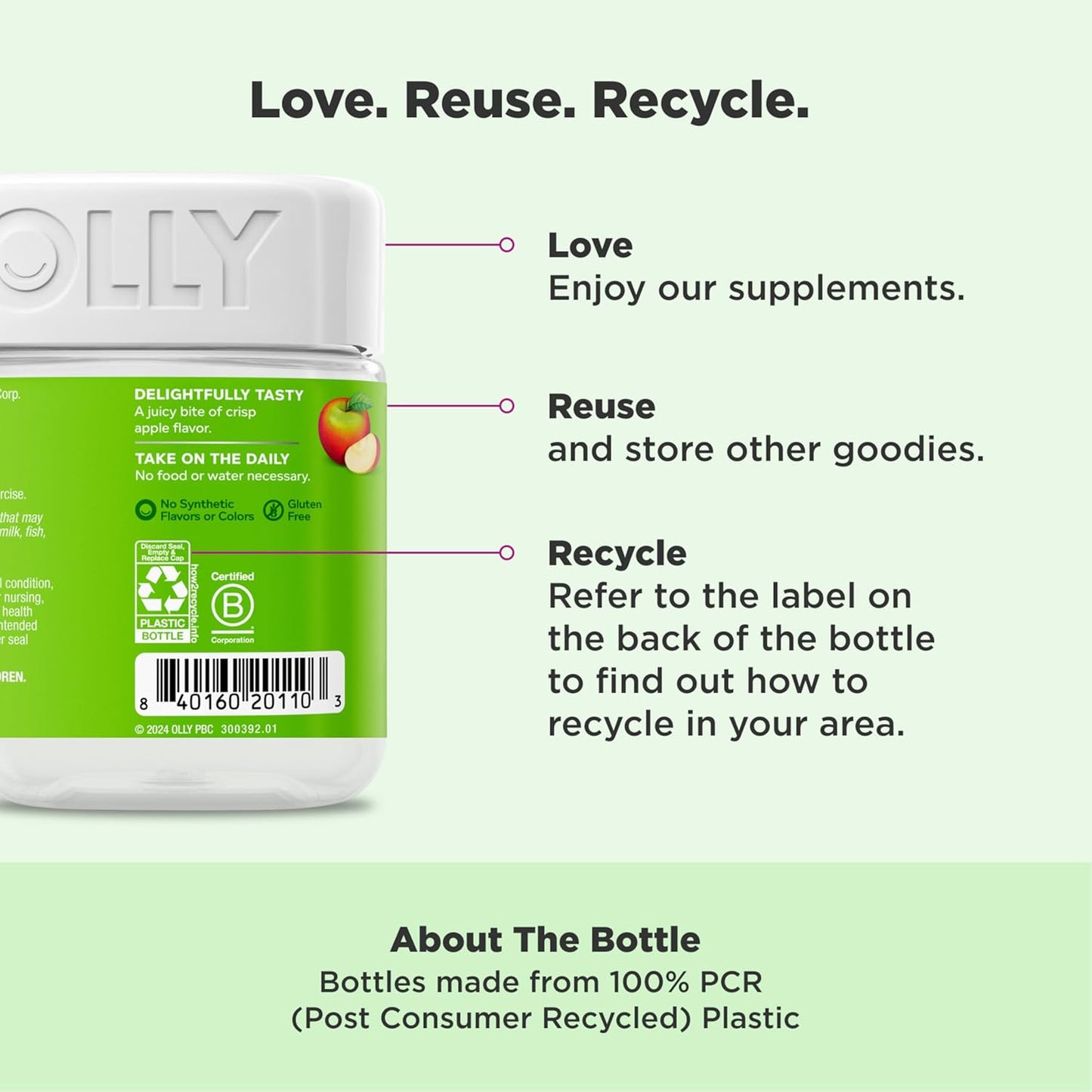 Apple Cider Vinegar Gummy Rings with Vitamin B12 and Chromium for Energy and Digestive Health - 30 Chewable Supplements