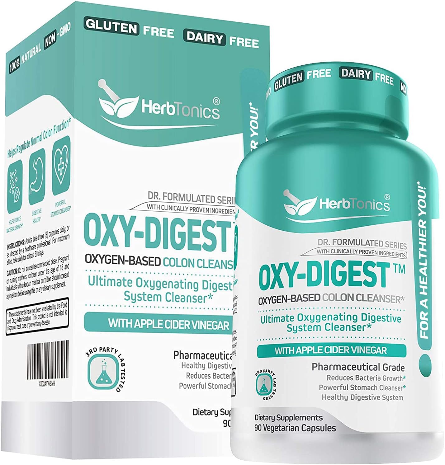 Apple Cider Vinegar Plus Keto BhB Salts with OxyDigest Bundle by Herbtonics
