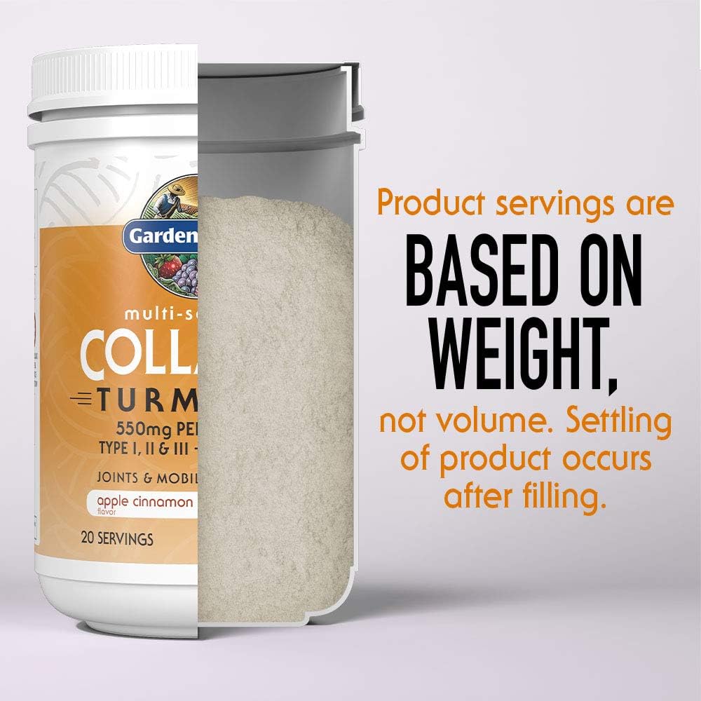 Apple Cinnamon Turmeric Collagen Peptides Powder for Joints & Mobility - 20 Servings, 7.76 Oz