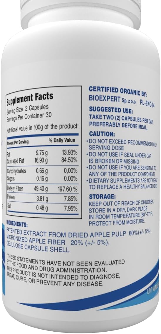 Apple Fiber Gut Support Capsules for Digestive Health with treeCores
