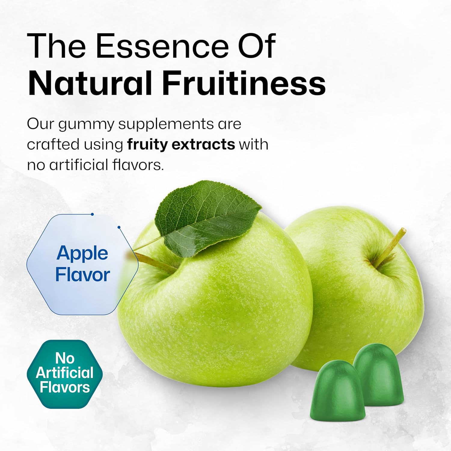 Apple Flavored BIO KRAUTER Iodine Gummies - 60 Vegan Chews with Potassium Iodide, Selenium, and Zinc - 250 mcg Iodine Supplement