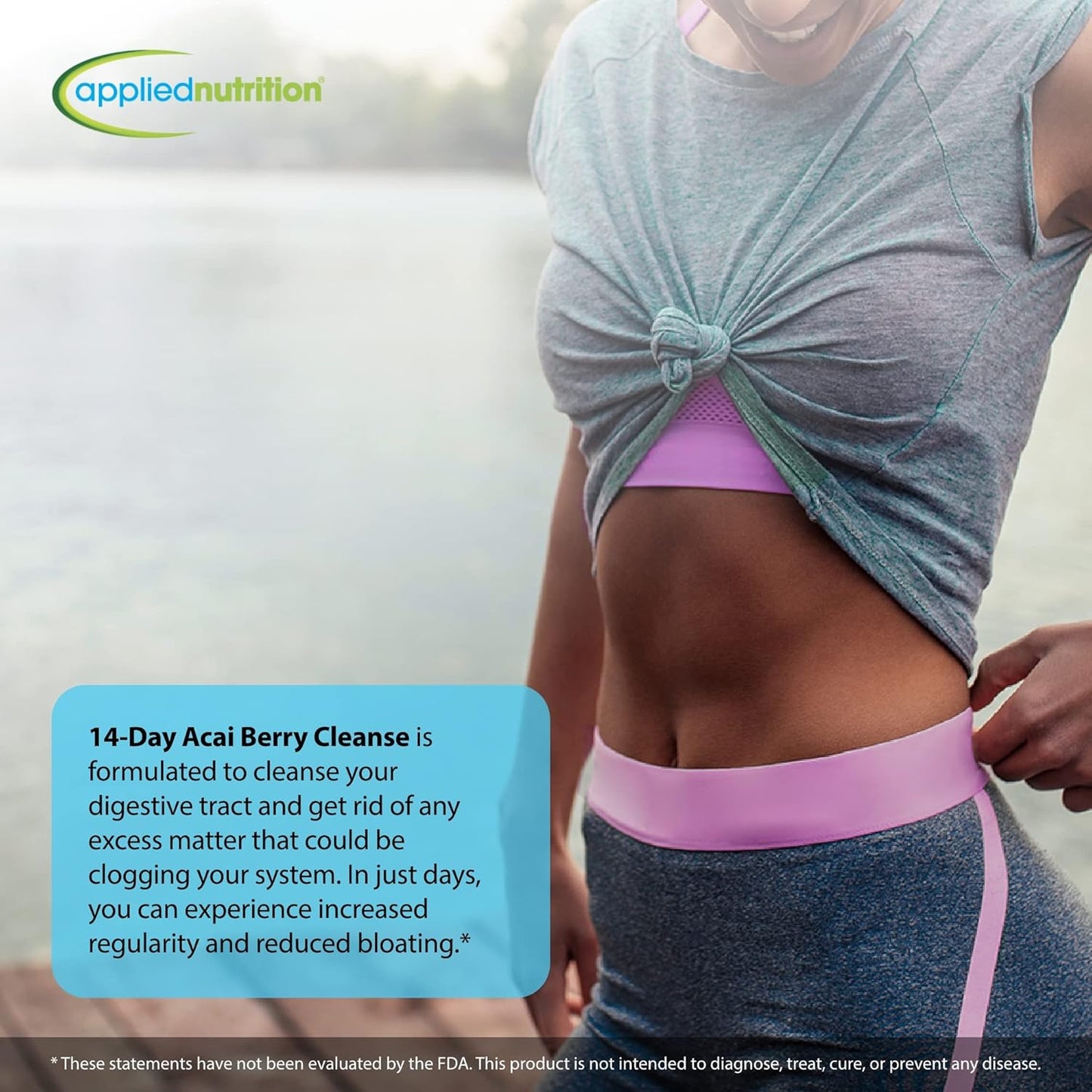 Applied Nutrition Acai Berry Cleanse Dietary Supplement Tablets - 56 CT x 4 Packs for 14-Day Detox