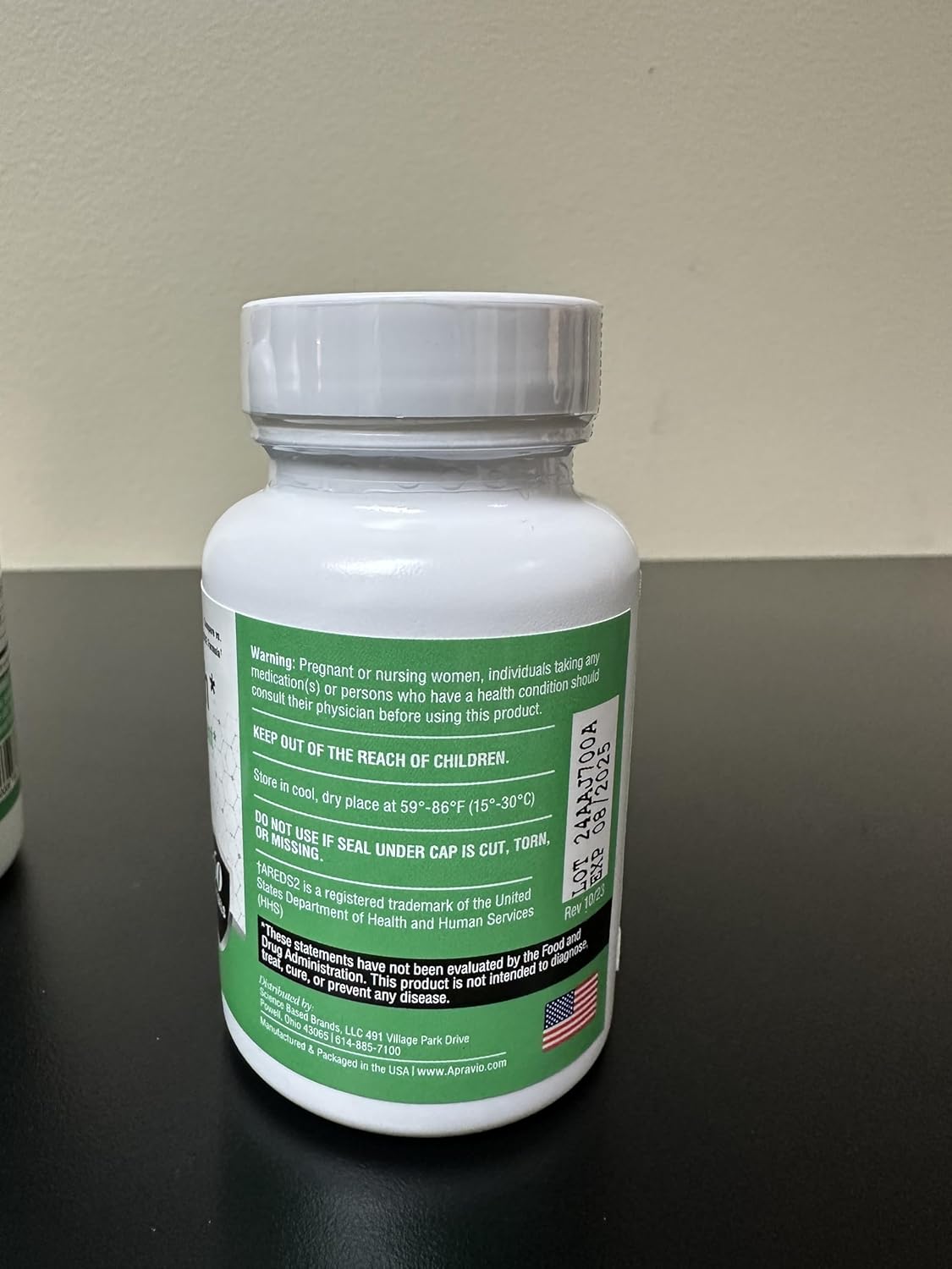 APRAVIO Vision Health Advanced Eye Supplement with AREDS2 Eye Vitamins for Eye Health and Protection - 60 Count