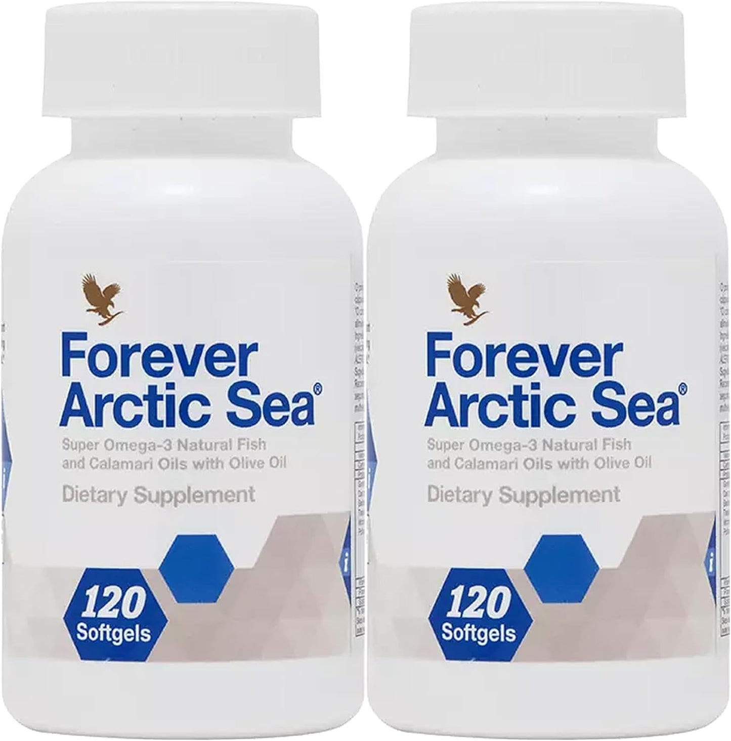 Arctic Sea Omega-3 Supplement - EPA and DHA Blend for Heart, Brain, and Eye Health - 240 Softgels (Pack of 2) - Gluten-Free - Forever Living