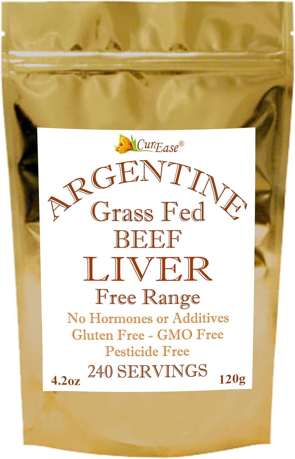 Argentine Grass Fed Beef Liver Powder - Undefatted - 4.2oz - 240 Servings