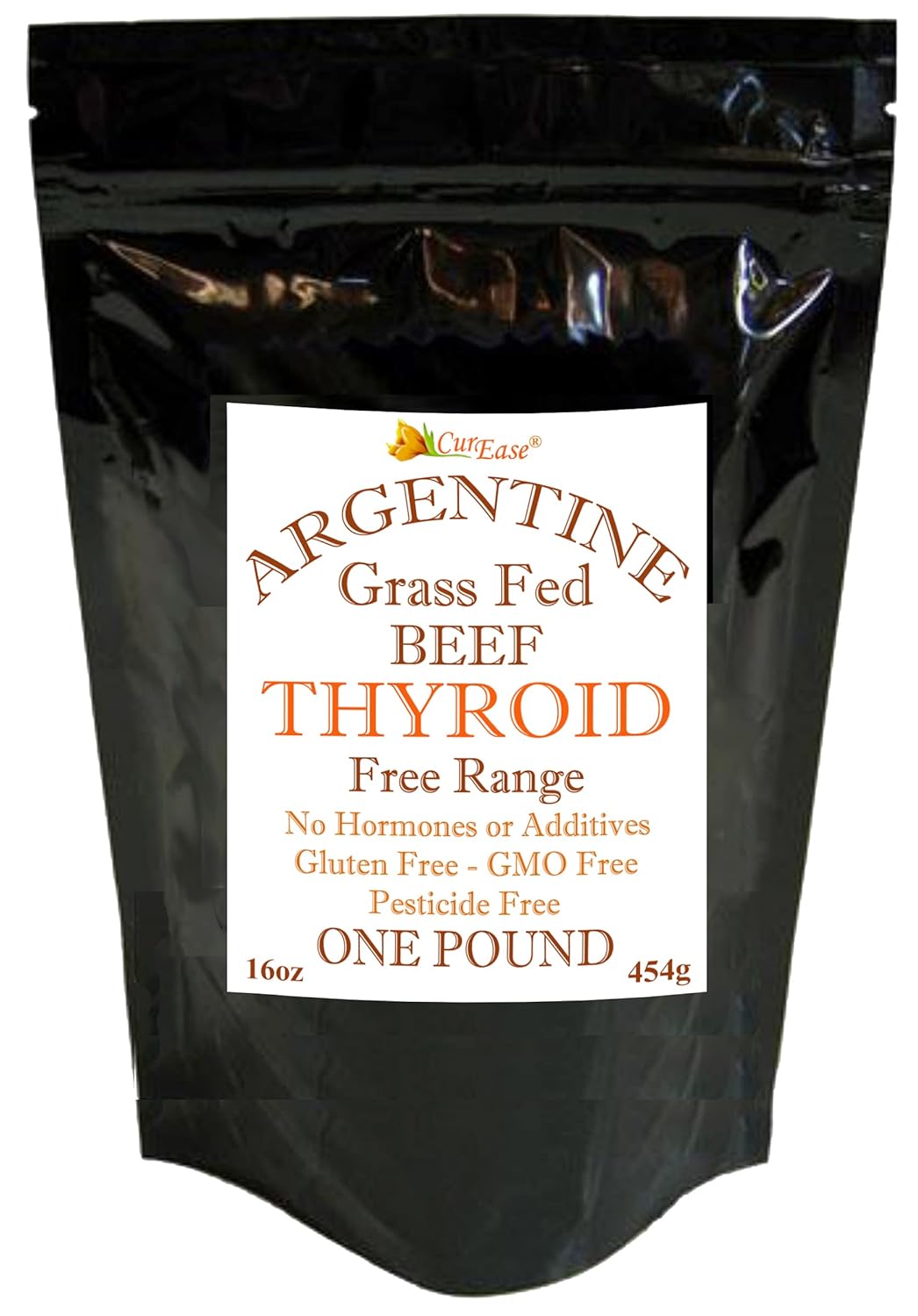 Argentine Grass-Fed Beef Thyroid Powder - 16oz, 908 Servings, Premium Quality