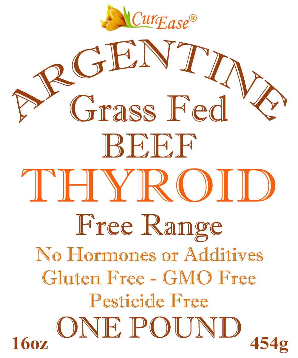 Argentine Grass-Fed Beef Thyroid Powder - 16oz, 908 Servings, Premium Quality