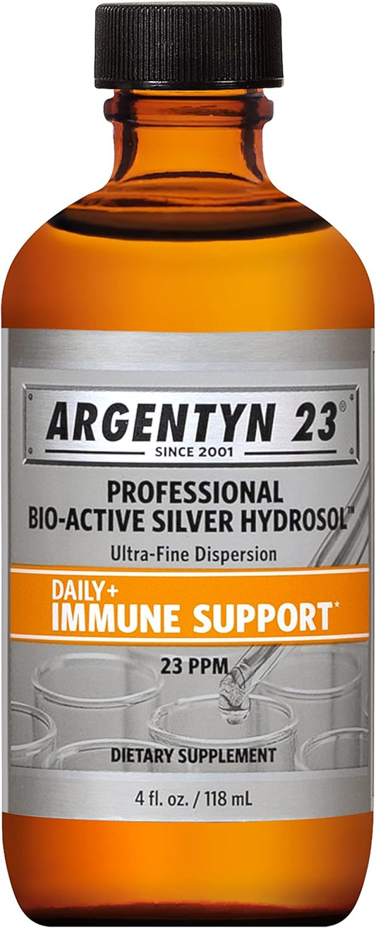 Argentyn 23 Professional Bio-Active Silver Hydrosol 23ppm Immune Support 4oz Twist-Top