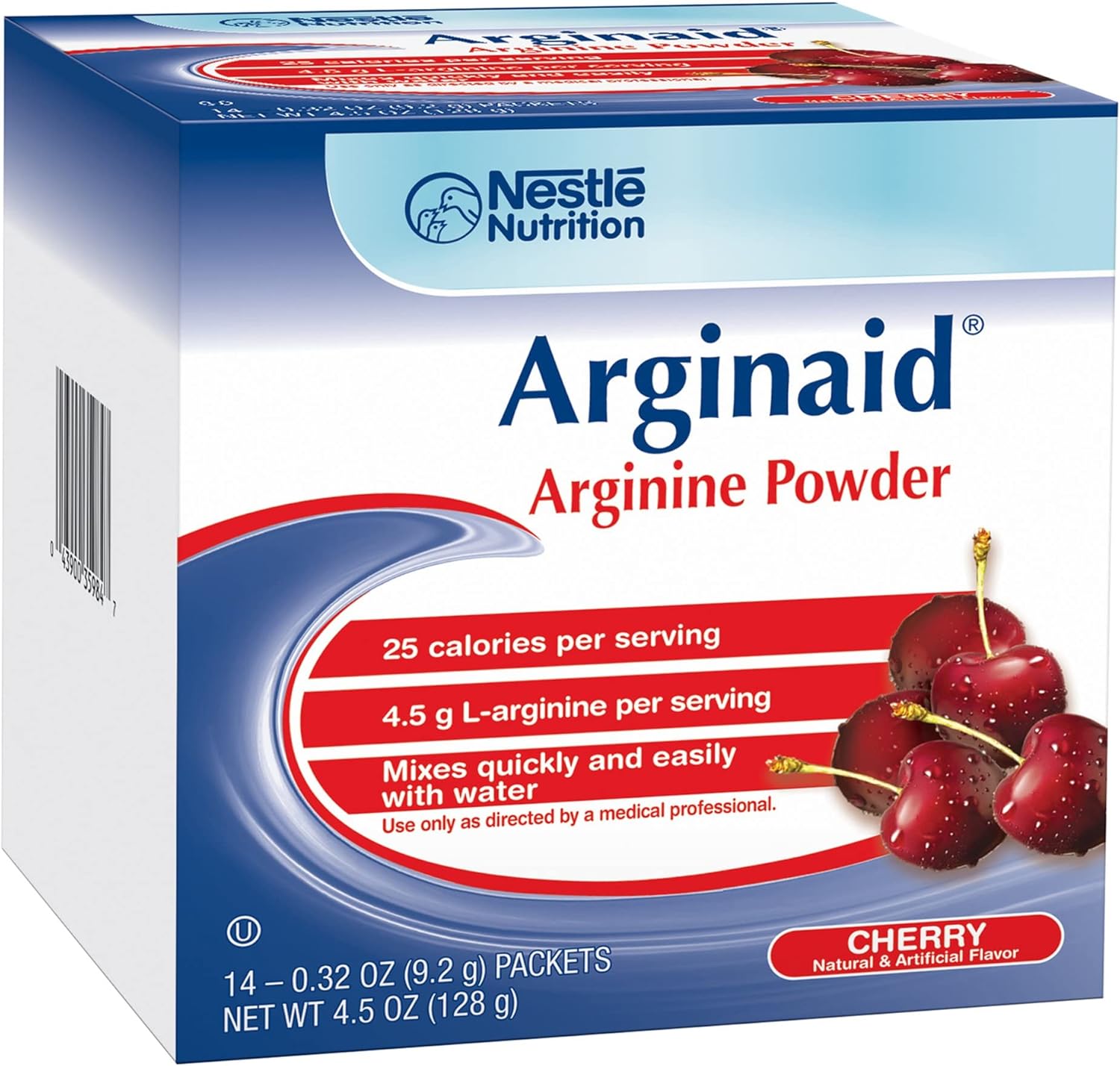 ARGINAID Cherry Flavored Powder Mix - 9.2g Packets (Box of 30)
