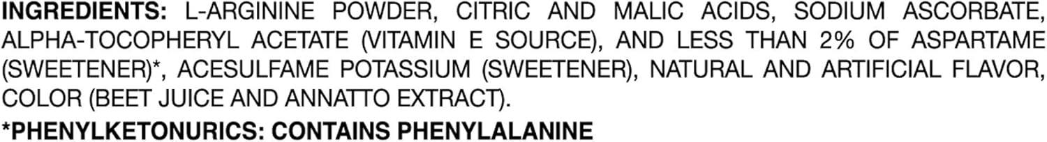 ARGINAID Cherry Flavored Powder Mix - 9.2g Packets (Box of 30)
