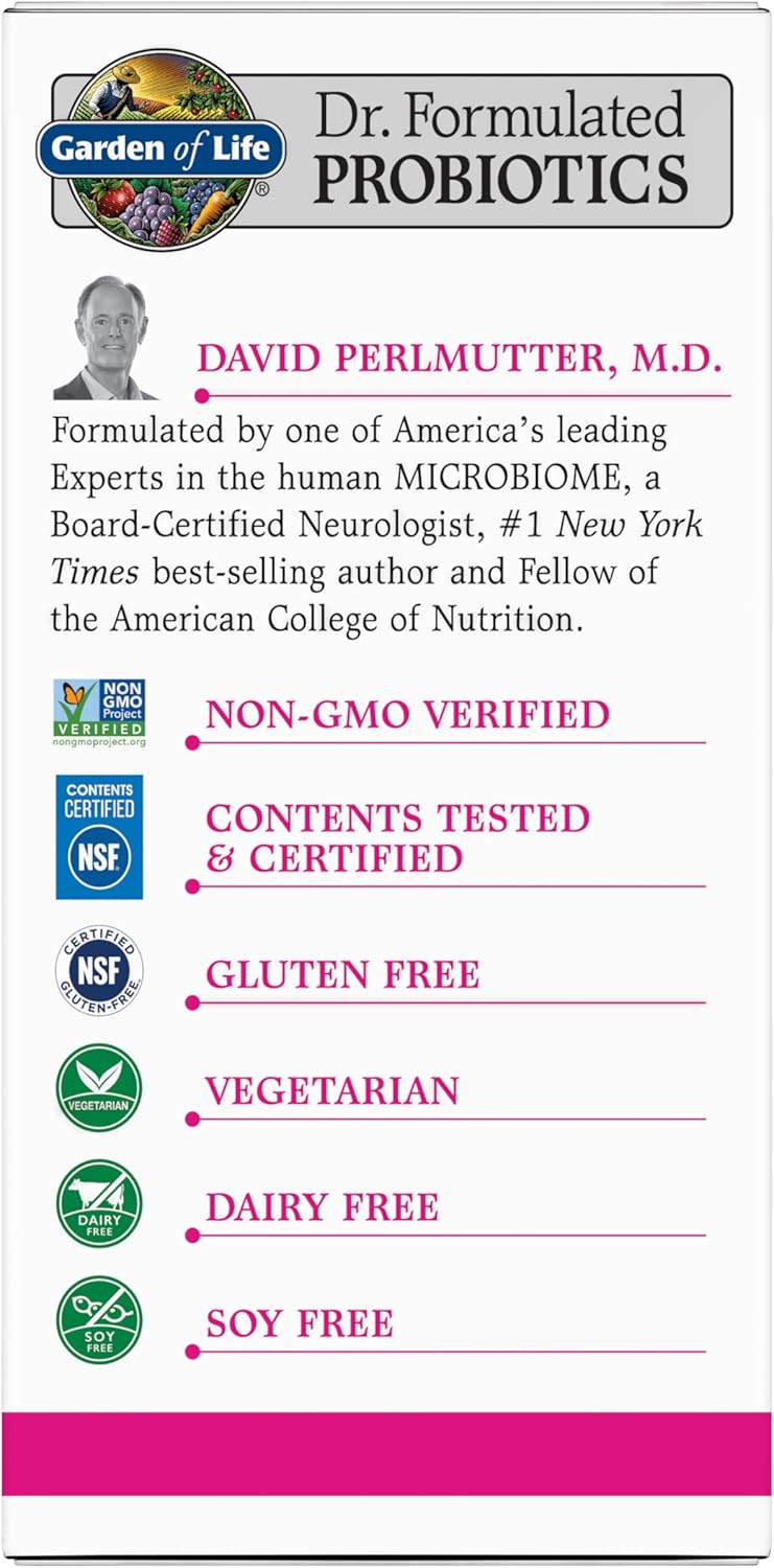 ArkiFACE Garden of Life Dr. Formulated Women's Probiotic Supplement 30 Capsules - 40 Billion CFU, 16 Strains - Supports Vaginal, Immune, and Digestive Health