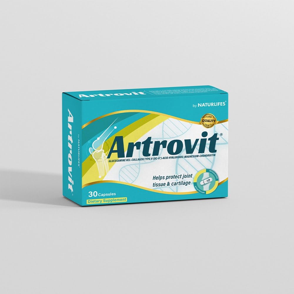 Artrovit 30 Capsules - Highest Potency Healthy Joints Supplement with 95% Hyaluronic Acid and Collagen
