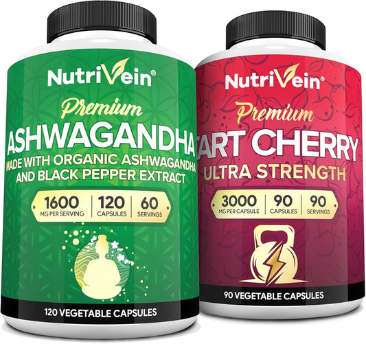 Ashwagandha & Tart Cherry Capsules: High-Absorption Supplements for Recovery & Vitality