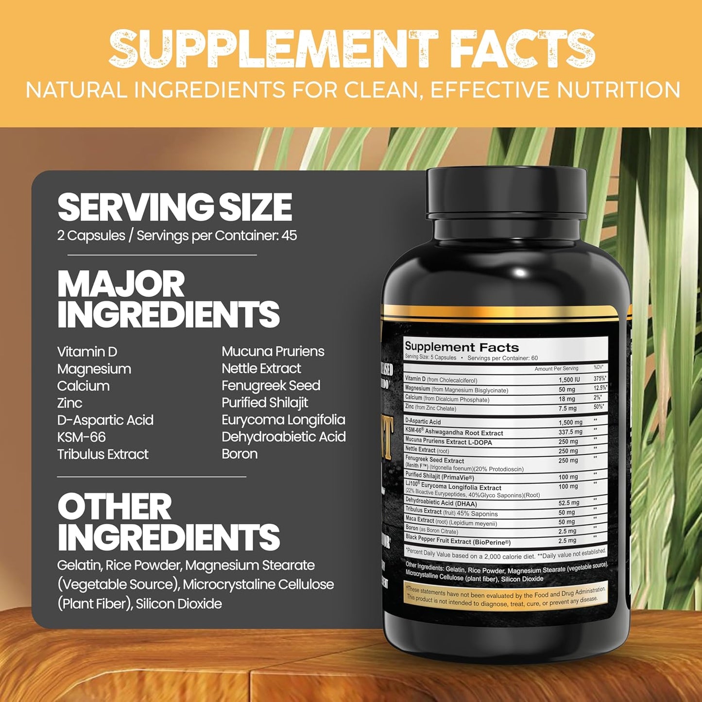Assault Labs Sergeant Steel: Muscle Growth, Energy, Calm, and Immune Support Blend - 300 Capsules, 2 Months Supply