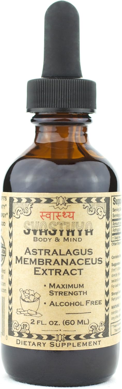 Astragalus Membranaceus Liquid Extract for Immune System, Mental Clarity, Healing & Stress Relief - 2 oz, Made in USA