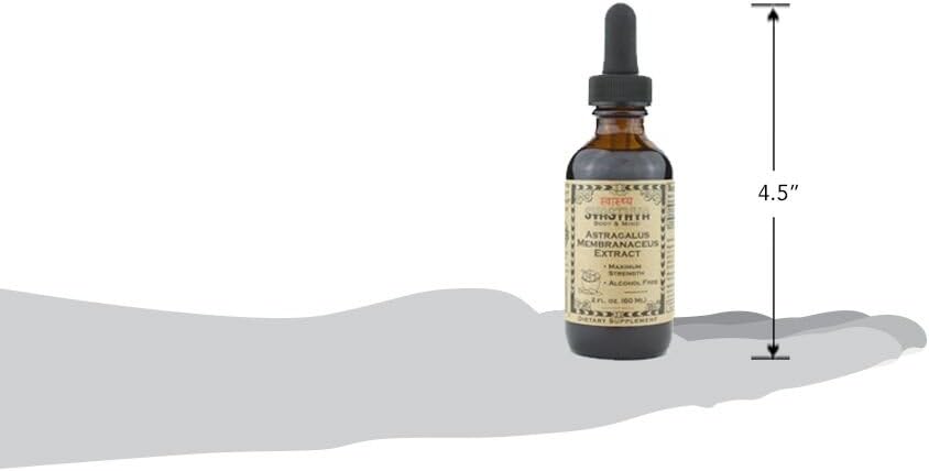 Astragalus Membranaceus Liquid Extract for Immune System, Mental Clarity, Healing & Stress Relief - 2 oz, Made in USA