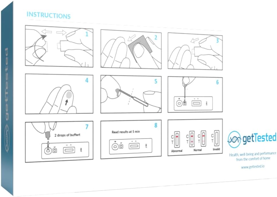At-Home Iron Deficiency Test Kit for Men and Women - getTested