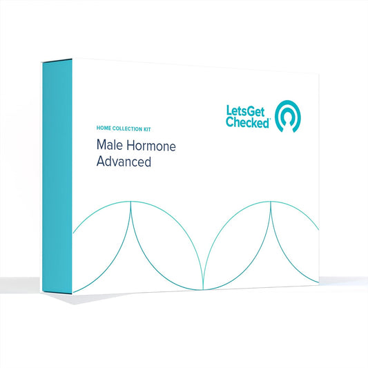 At-Home Male Hormone Advanced Test Kit - Test Testosterone, SHBG, Free Androgen, Index (FAI), Estradiol, Prolactin - CLIA-Certified Results in 2-5 Days