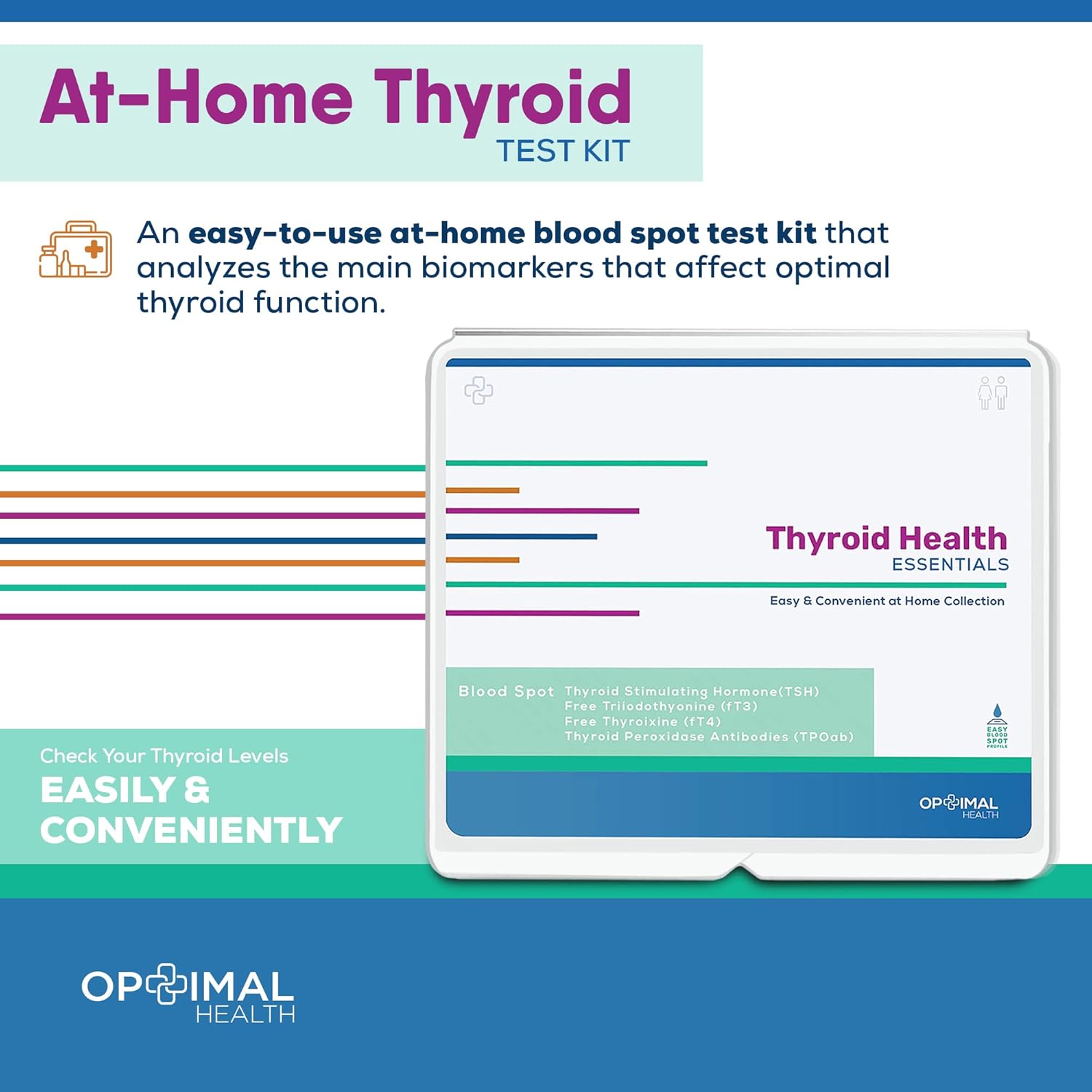 At-Home Thyroid Function Test Kit for Optimal Health in Women and Men