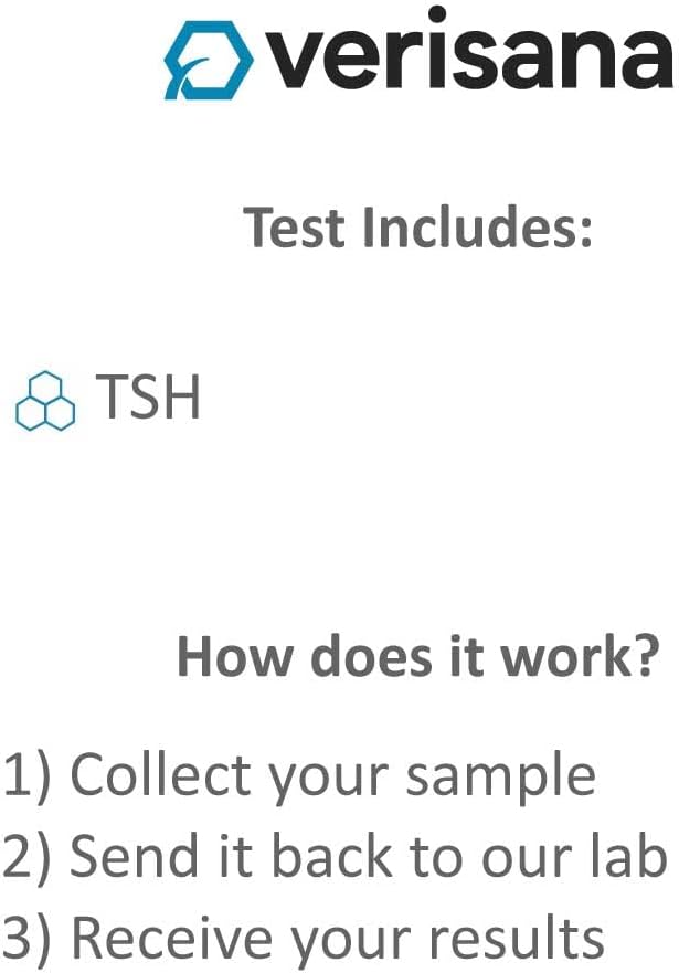 At-Home TSH Test Kit for Accurate Thyroid Analysis - CLIA-Certified Lab - Discreet & Convenient Testing by Verisana