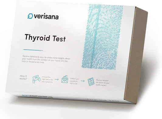 At-Home Verisana Thyroid Test Kit - Measures TSH, freeT3, freeT4 Hormones - Accurate & Discreet Analysis - CLIA-Certified