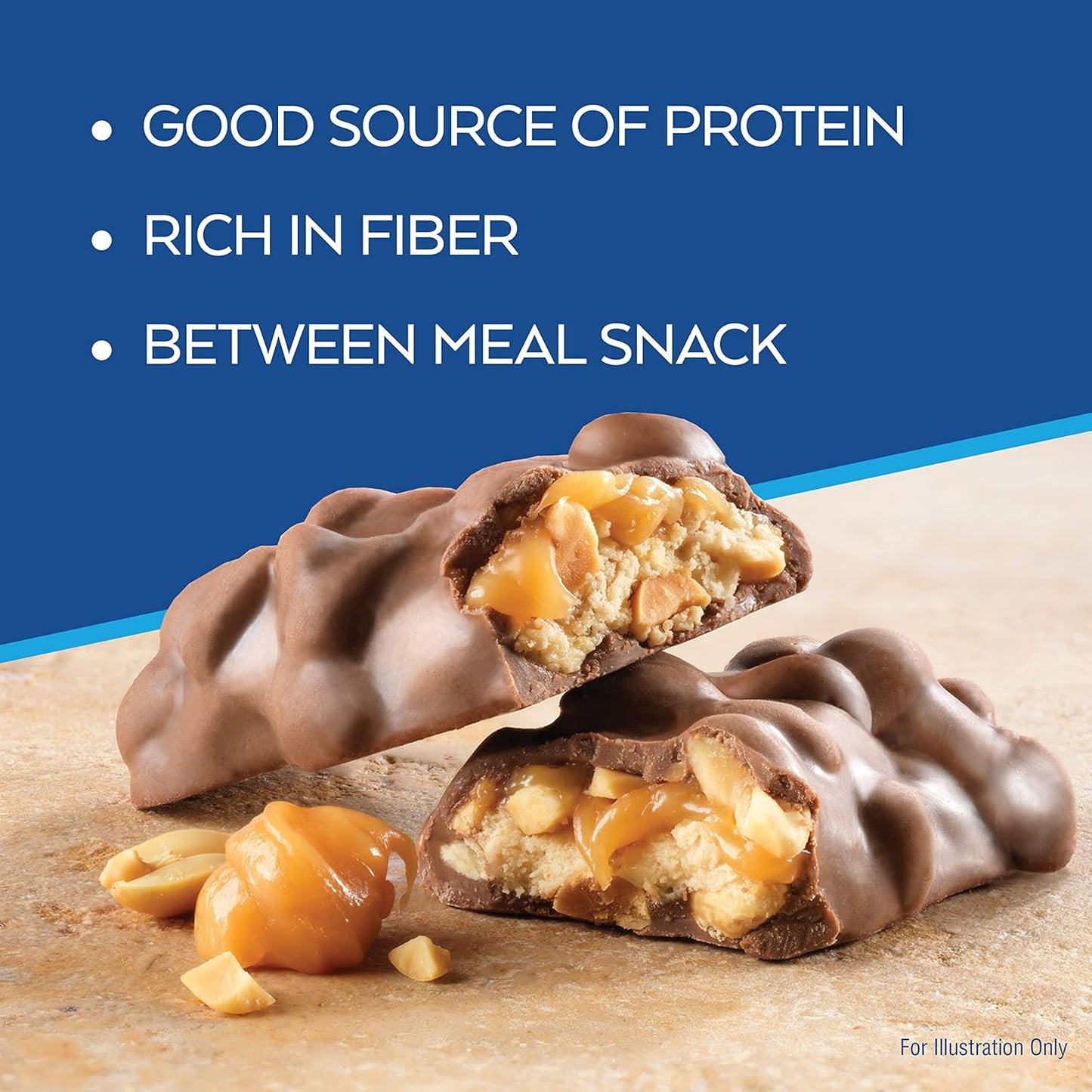 Atkins Caramel Chocolate Nut Roll Protein Snack Bar, High Fiber, 2g Sugar, 16 Count & Endulge Chocolate Caramel Mousse Bar, Low Sugar, High Fiber, 5 Count